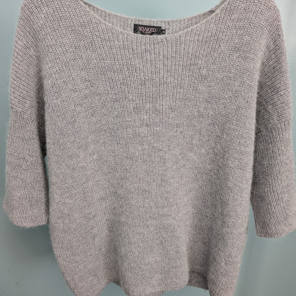 Gray Women's Crew Neck Sweater